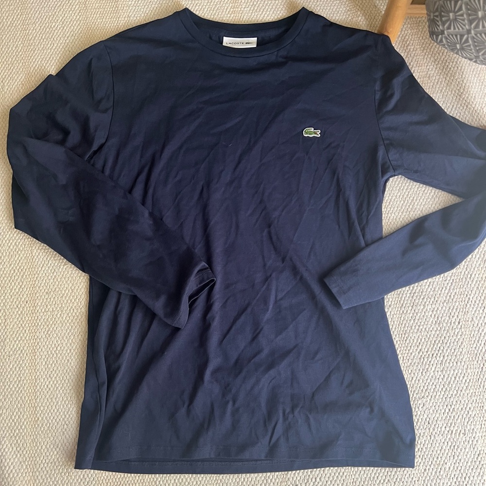 MEN'S LONG SLEEVE COTTON Lacoste NWOT - Picture 3 of 6